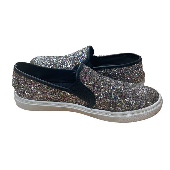 Steve Madden Gracious Slip On Shoes Sparkling Multicolored Glitter Size 6.5 - Picture 4 of 9